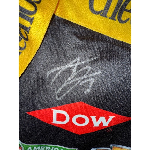 Dale Earnhardt Jr. Autograph Cheerios Racing Crew Shirt NASCAR Sprint Cup Medium - Picture 3 of 5